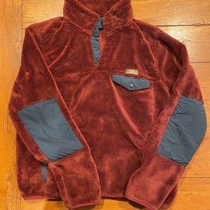 LL Bean Hi-Pile Fleece Pull Over #505087 size L